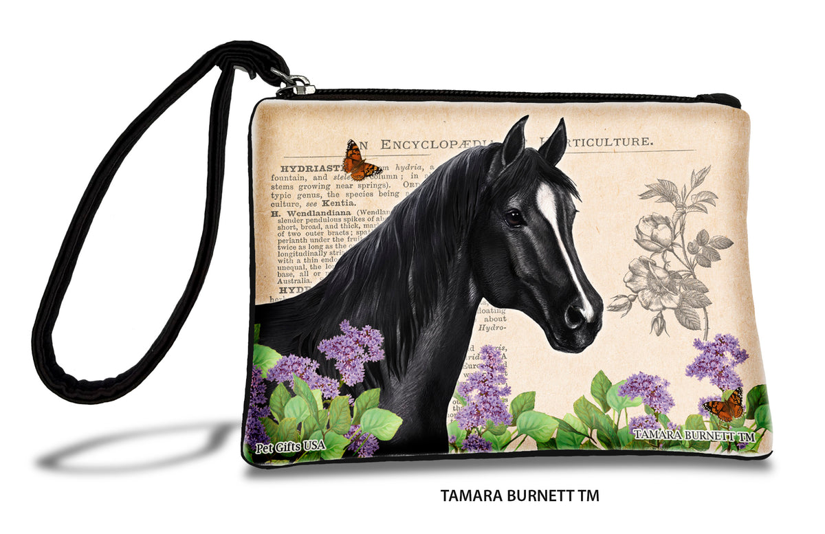 Quarter Horse Black Zippees Pet Pouch