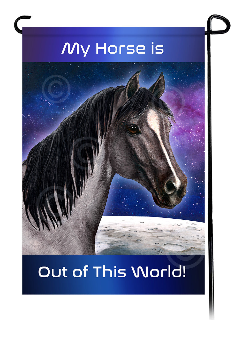 Quarter Horse Out Of This World - Garden Flag
