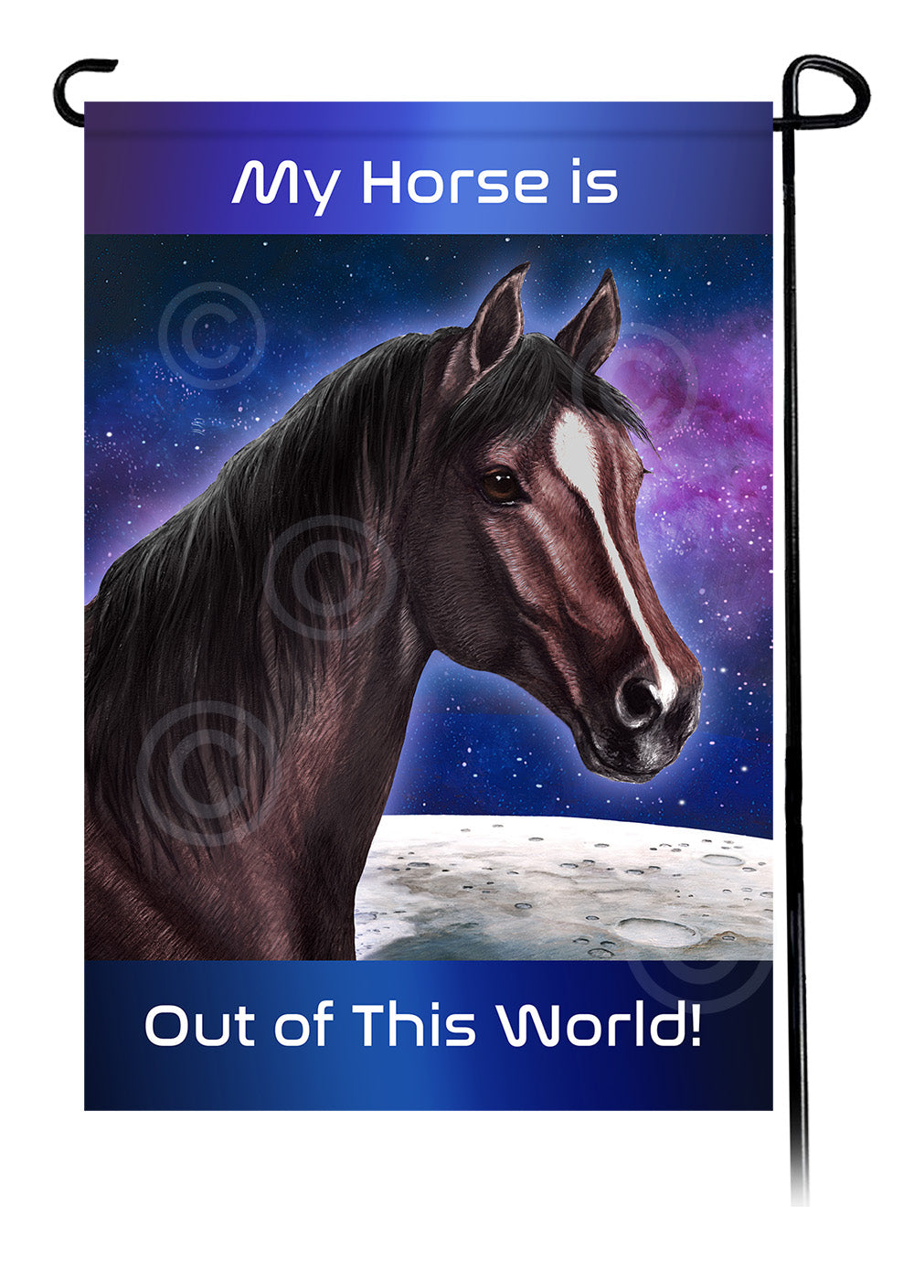 Quarter Horse Out Of This World - Garden Flag