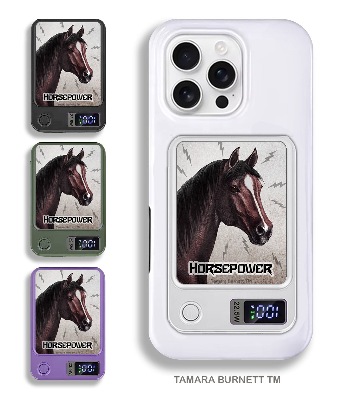 Quarter Horse Brown Phone Bank Wireless Charger