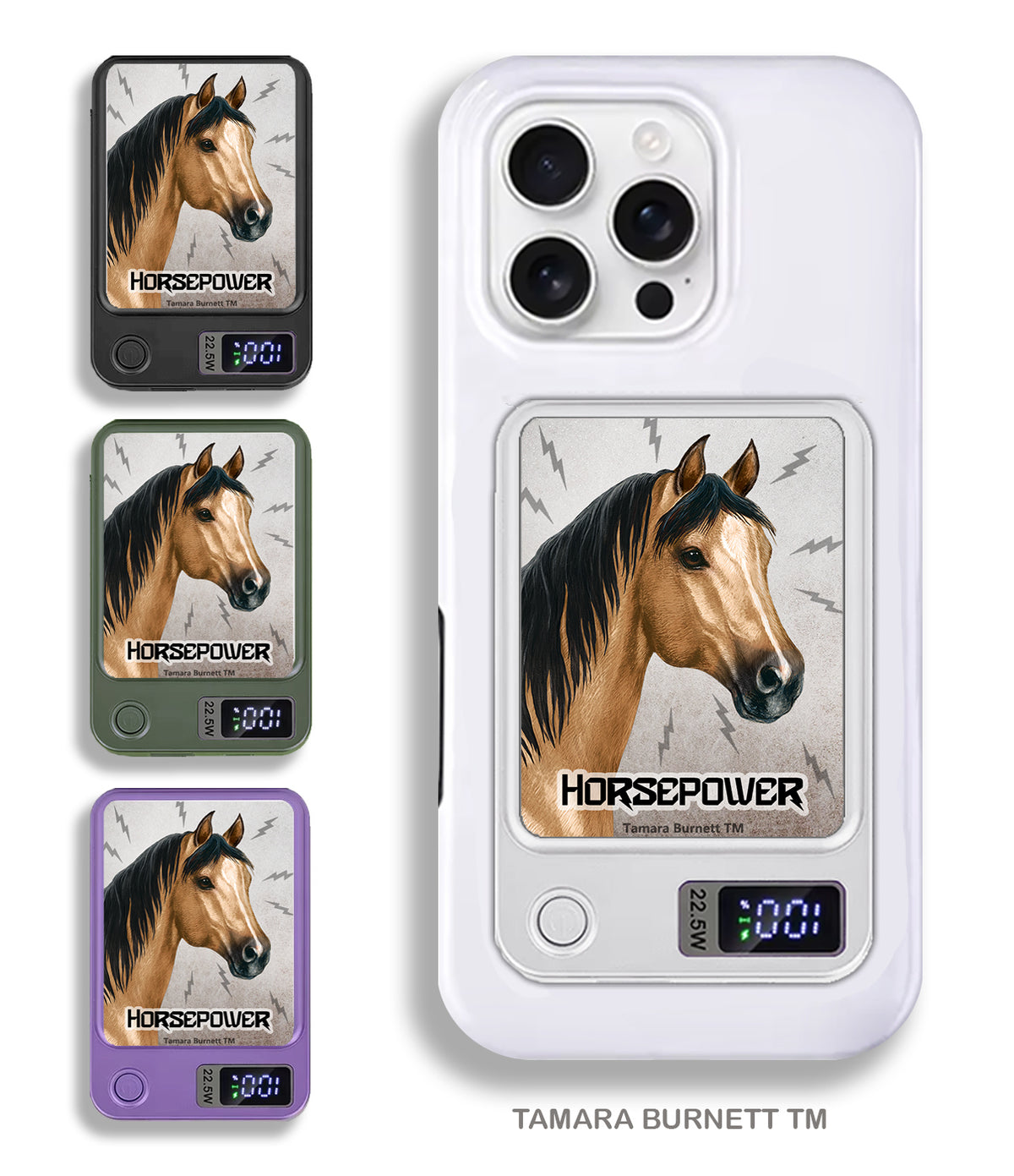 Quarter Horse Buckskin Phone Bank Wireless Charger