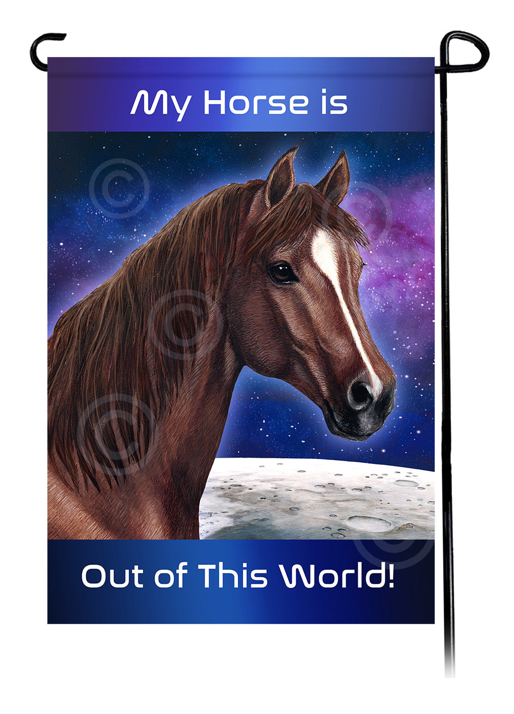 Quarter Horse Out Of This World - Garden Flag