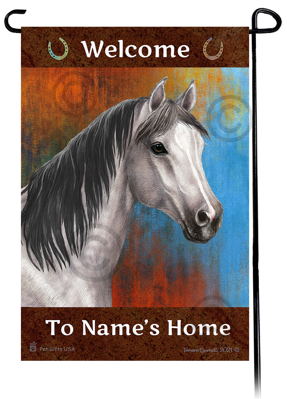 Quarter Horse Welcome To Our Home - Garden Flag