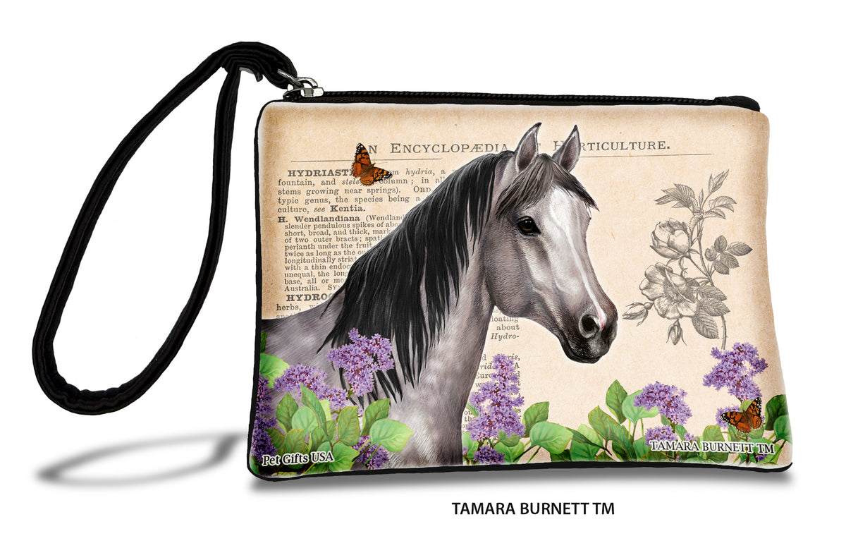Quarter Horse Grey Zippees Pet Pouch