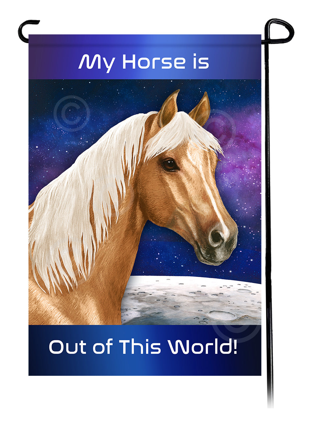 Quarter Horse Out Of This World - Garden Flag