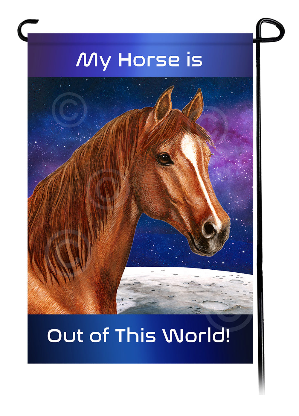 Quarter Horse Out Of This World - Garden Flag