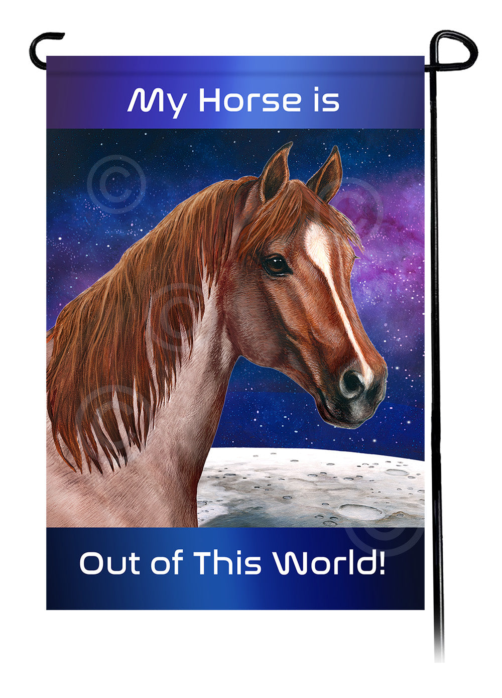 Quarter Horse Out Of This World - Garden Flag