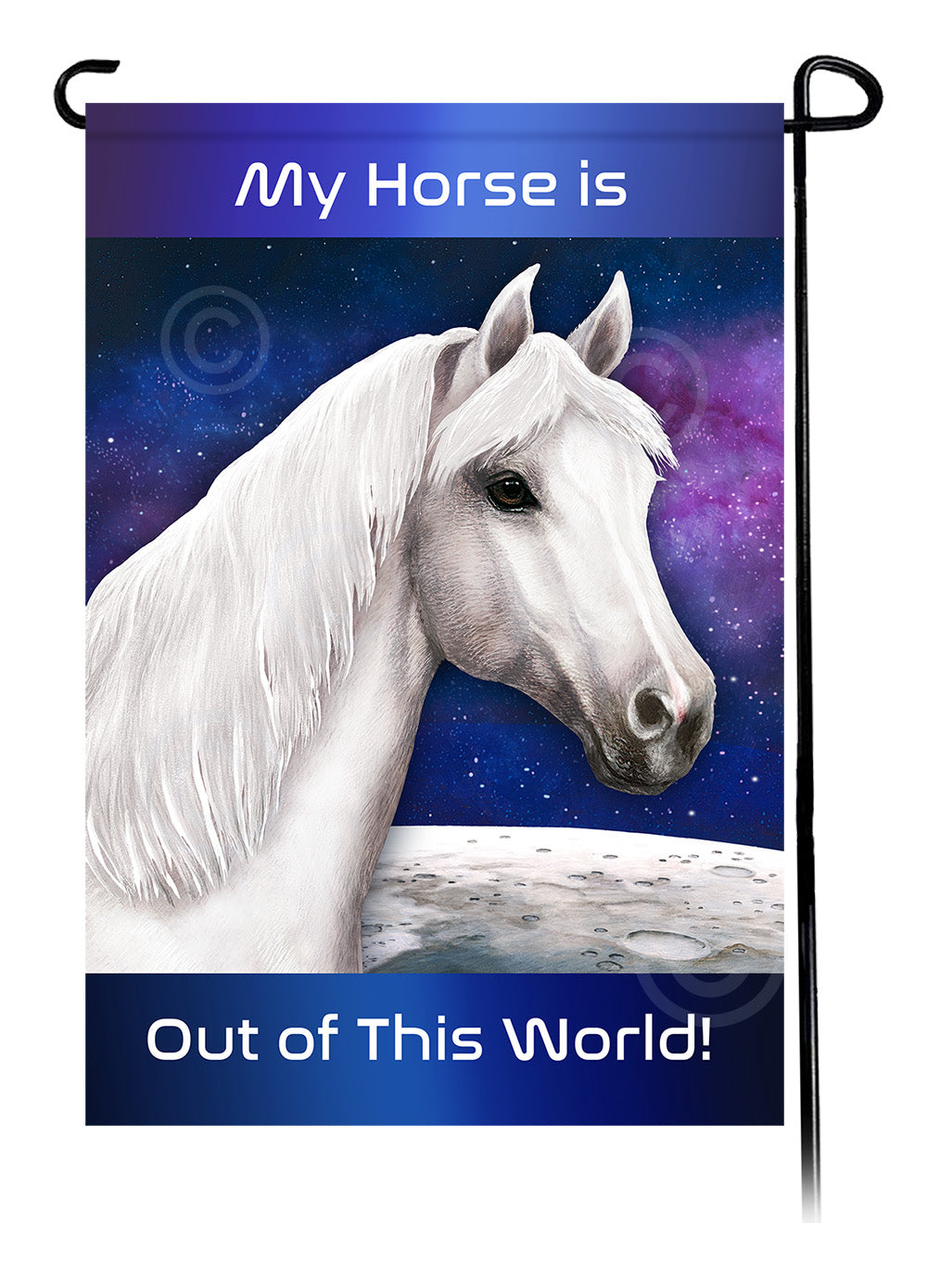 Quarter Horse Out Of This World - Garden Flag