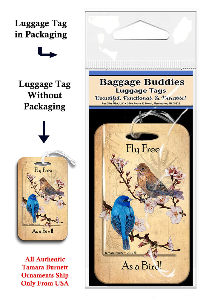 Indigo Bunting Baggage Buddies