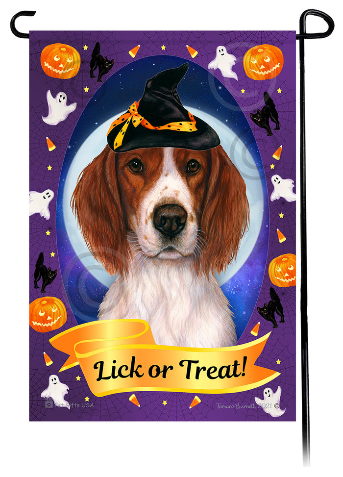 Irish Setter Halloween Howls Garden Flags