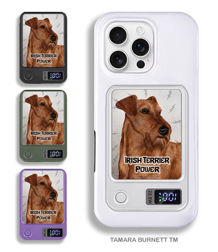 Irish Terrier Wheaten Phone Bank Wireless Charger