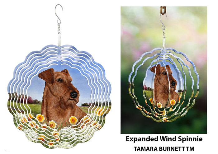 Irish Terrier Wheaten Wind Spinner