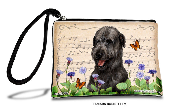Irish Wolfhound Black Zippees Pet Pouch