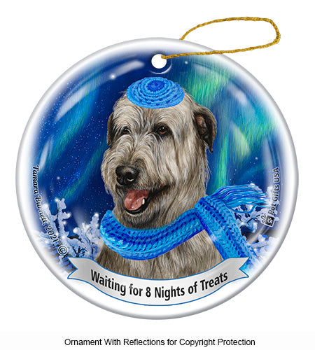 Irish Wolfhound Hanukkah Ornament