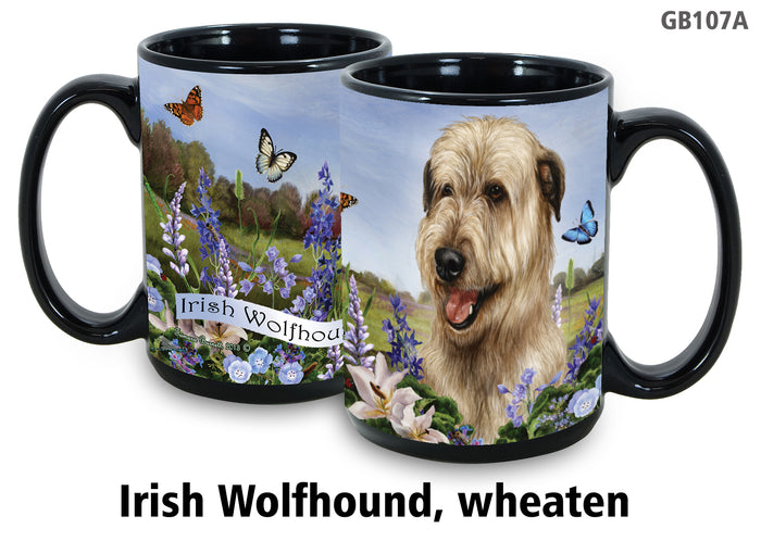 Irish Wolfhound Wheaten - Garden Party Fun Mug 15 oz