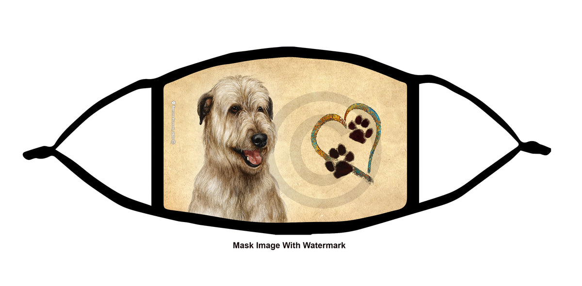 Irish Wolfhound (Wheaten) Face Mask