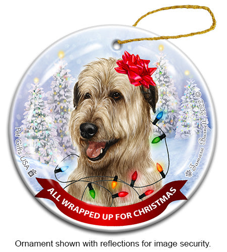 Irish Wolfhound Wheaten Ornament