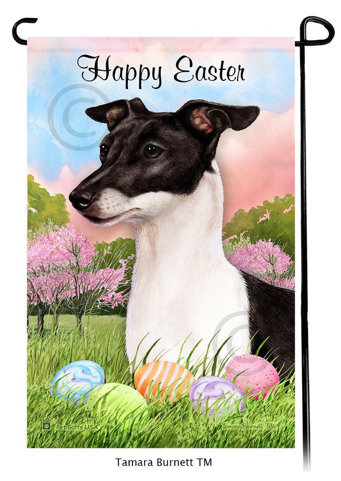 Italian Greyhound Happy Easter Garden Flags