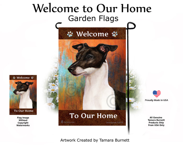 Italian Greyhound Welcome To Our Home Garden Flags