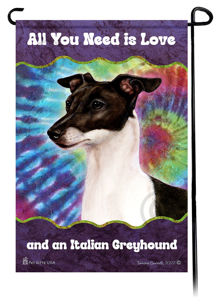 Italian Greyhound All You Need Is Love Garden Flags