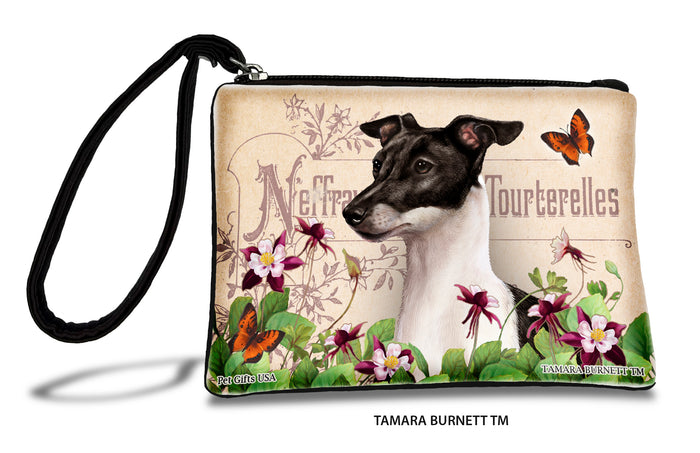 Italian Greyhound Black And White Zippees Pet Pouch
