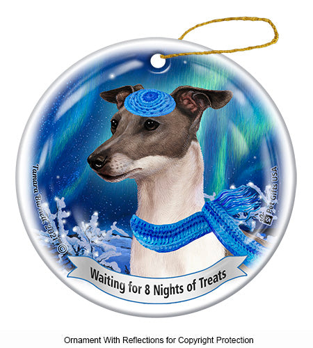 Italian Greyhound Hanukkah Ornament