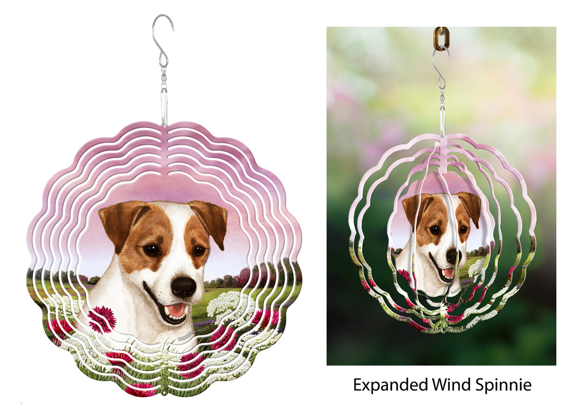 Jack Russell Terrier Brown And White Wind Spinner