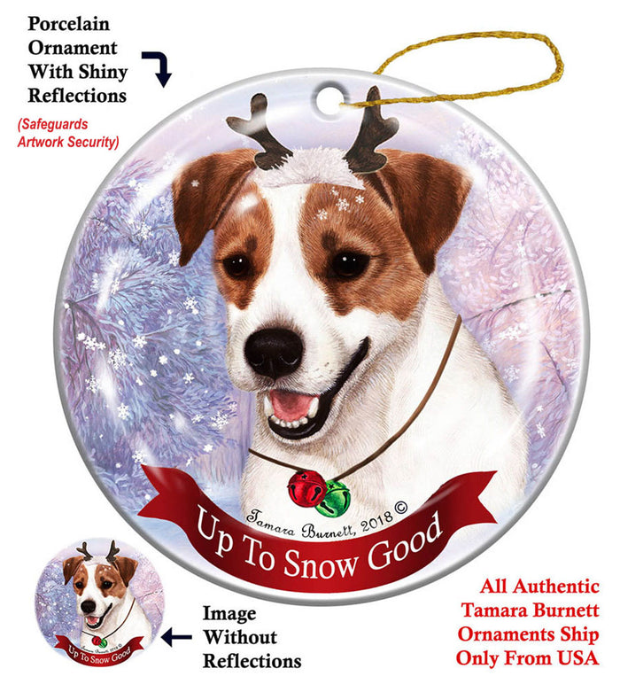 Jack Russell - Up To Snow Good Ornament