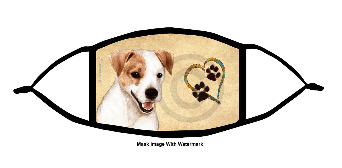 Jack Russell Terrier (Tan and White) Face Mask