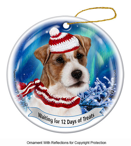 Jack Russell WH Brown and White Ornament