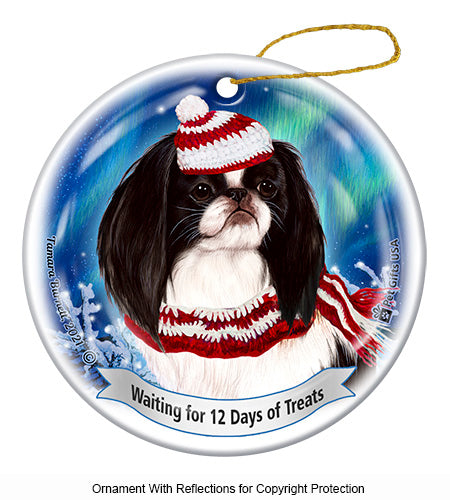 Japanese Chin 12 Days of Treats Ornament