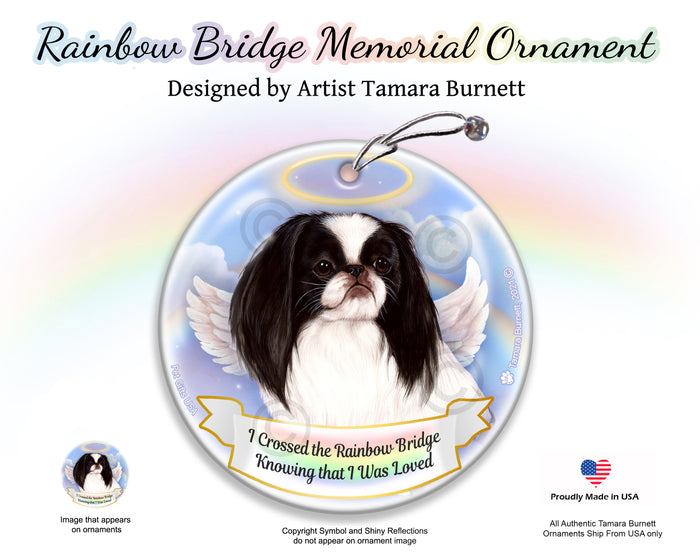 Japanese Chin Rainbow Bridge Memorial Ornament