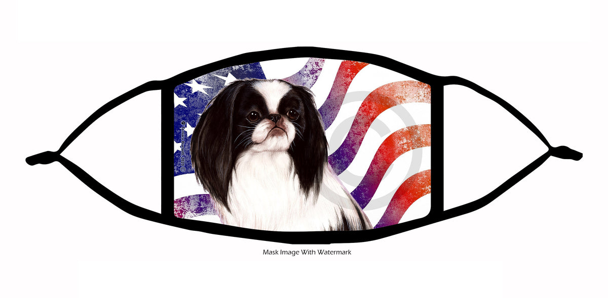 Japanese Chin (Black and White) Face Mask