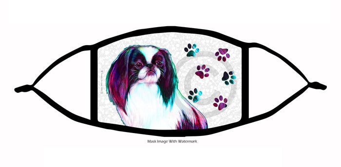 Japanese Chin (Black and White) Face Mask