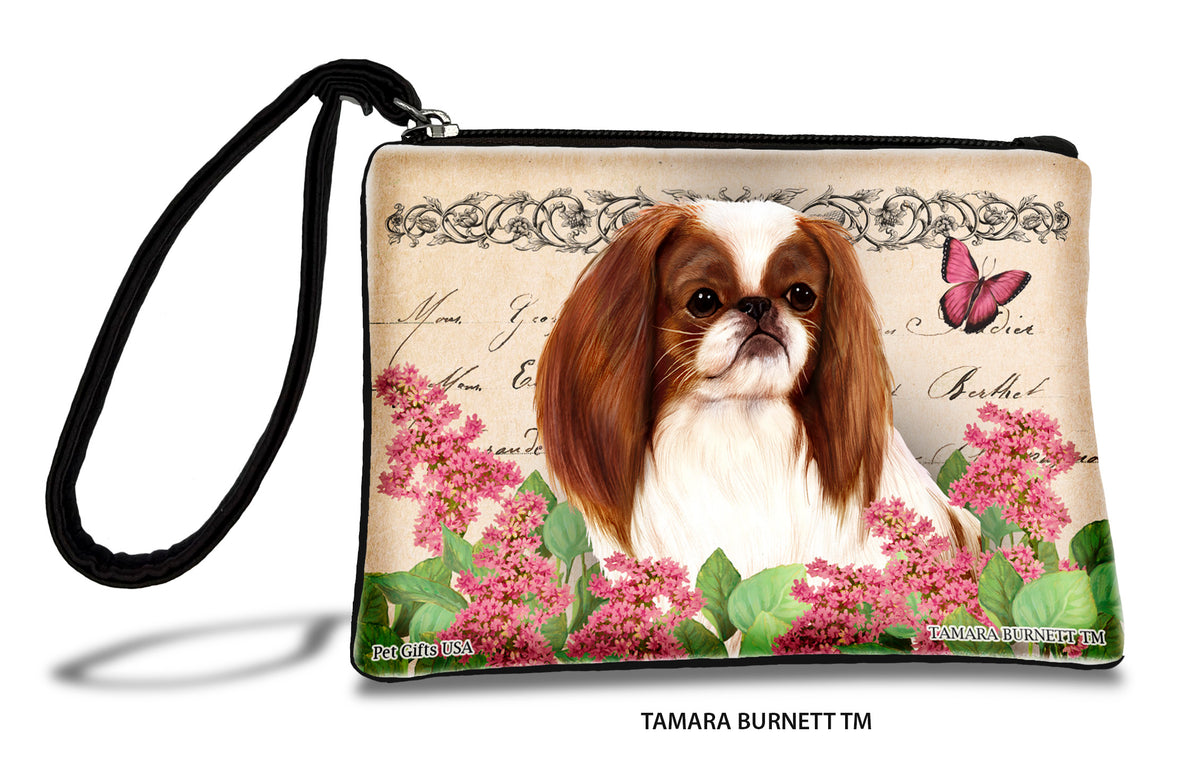 Japanese Chin Red And White Zippees Pet Pouch