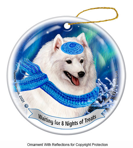 Japanese Spitz White Hanukkah Ornament