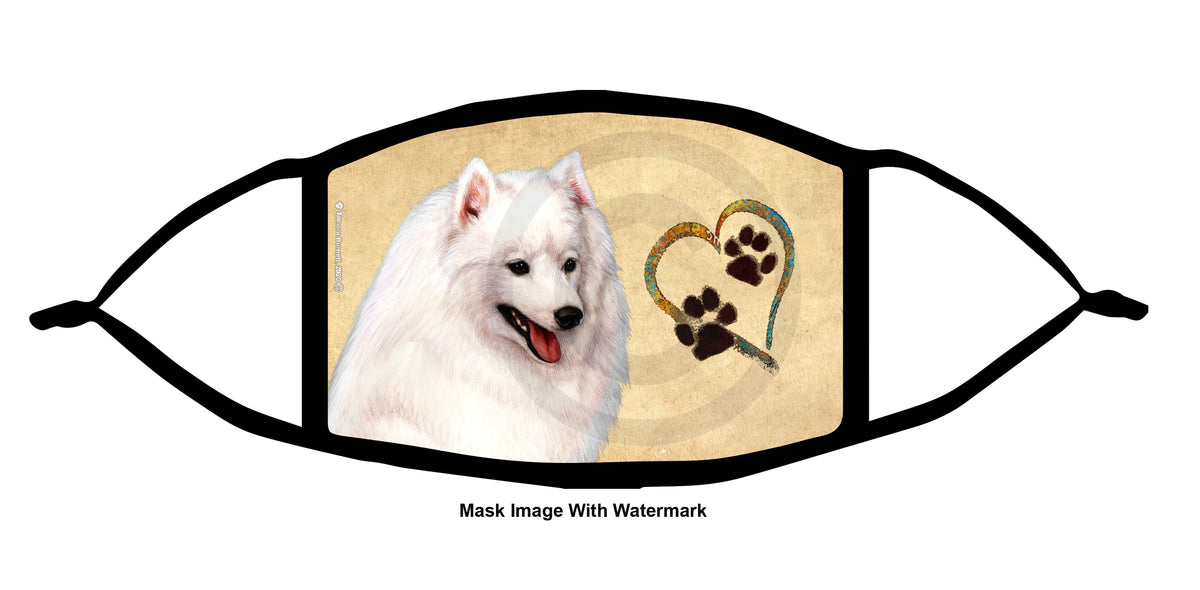 Japanese Spitz Face Mask