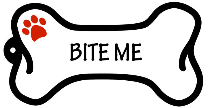Bite Me - Bone Keychain