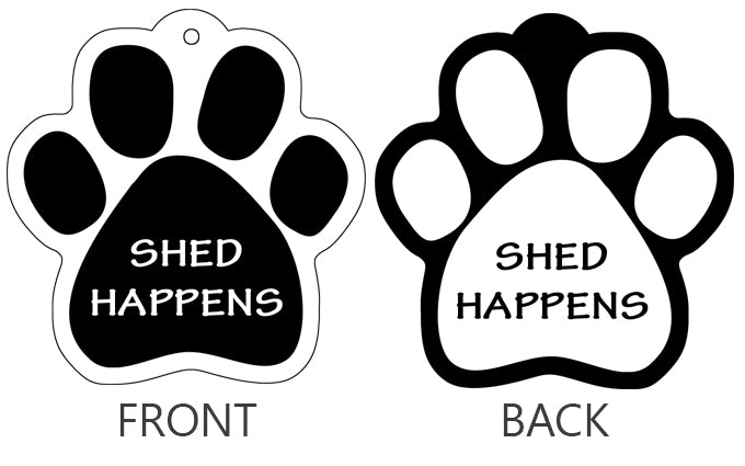Shed Happens - Paw Keychain