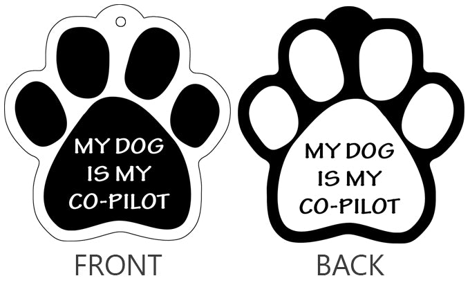 My Dog Is My Co-Pilot - Paw Keychain