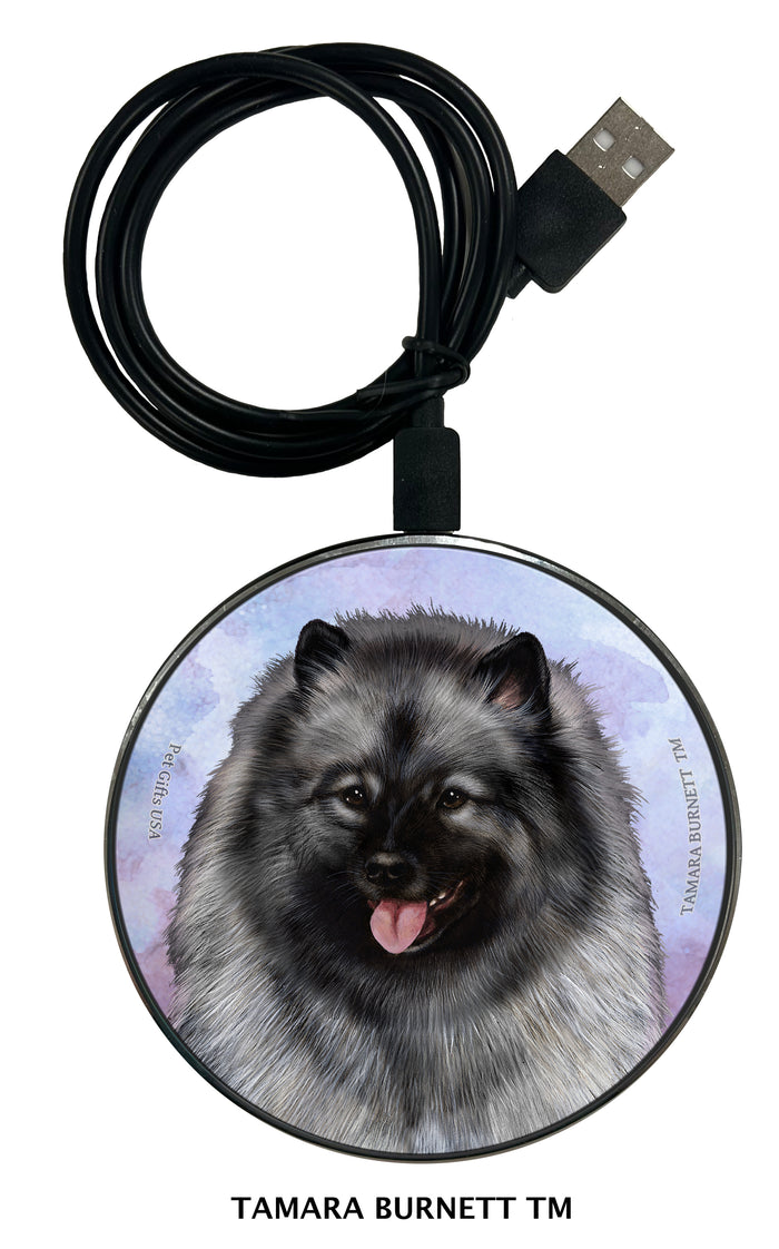 Keeshond Zoomies Wireless Charger