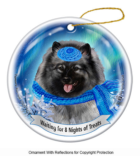 Keeshond Hanukkah Ornament