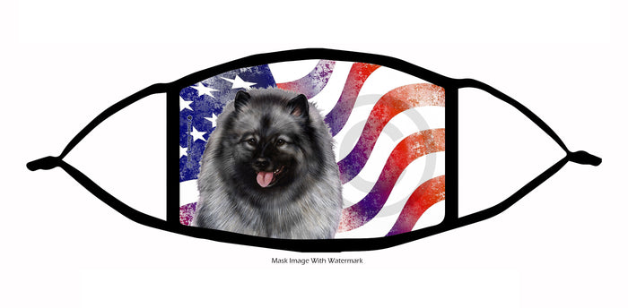 Keeshond Face Mask