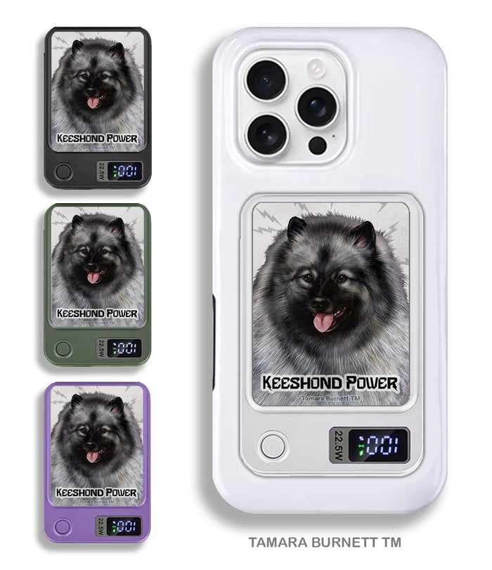 Keeshond Phone Bank Wireless Charger