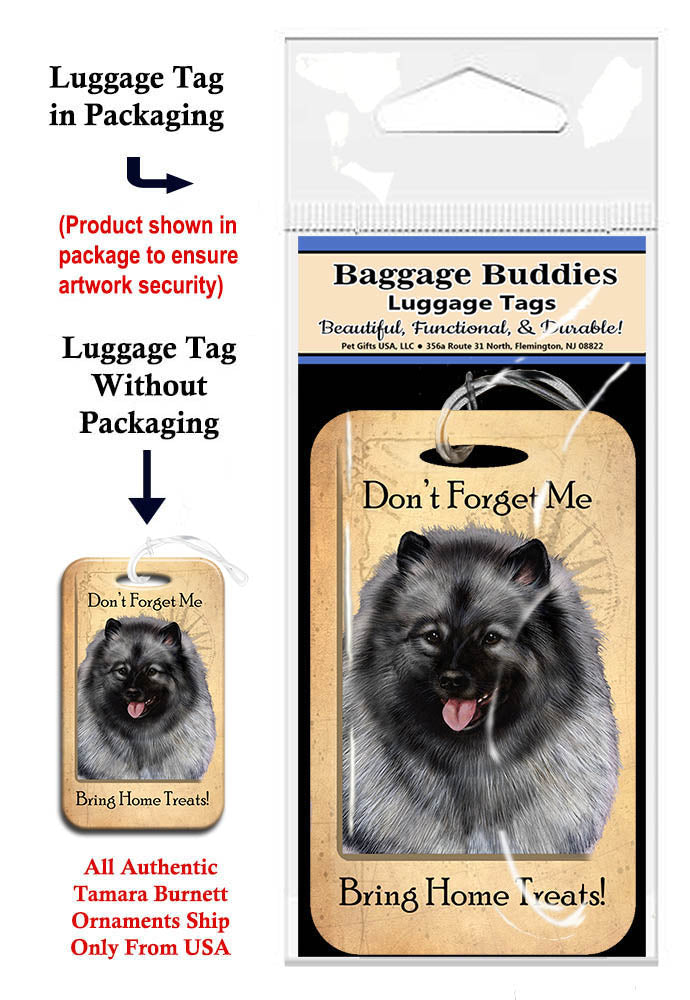 Keeshond Baggage Buddies