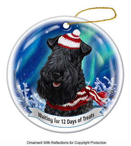 Kerry Blue Terrier 12 Days of Treats Ornament