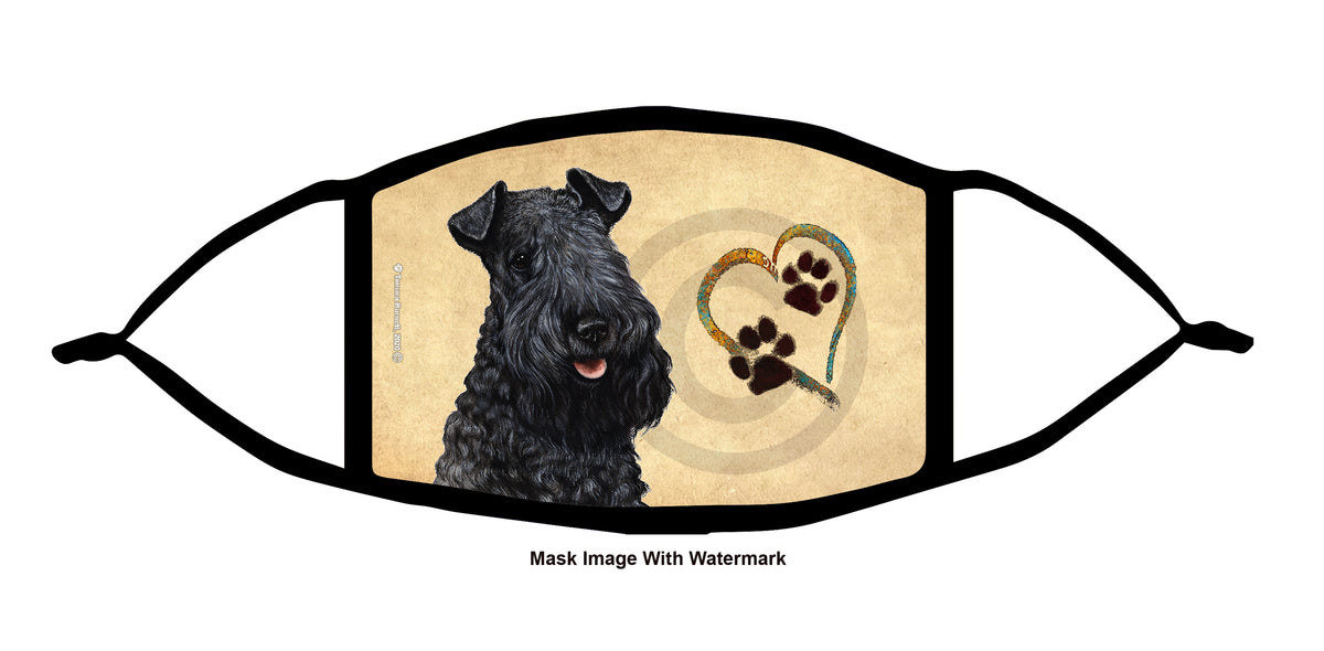 Kerry Blue Terrier Face Mask