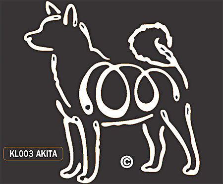 Akita K-Lines Window Tattoo