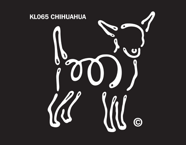 Chihuahua K-Lines Window Tattoo