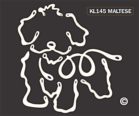 Maltese K-Lines Window Tattoo